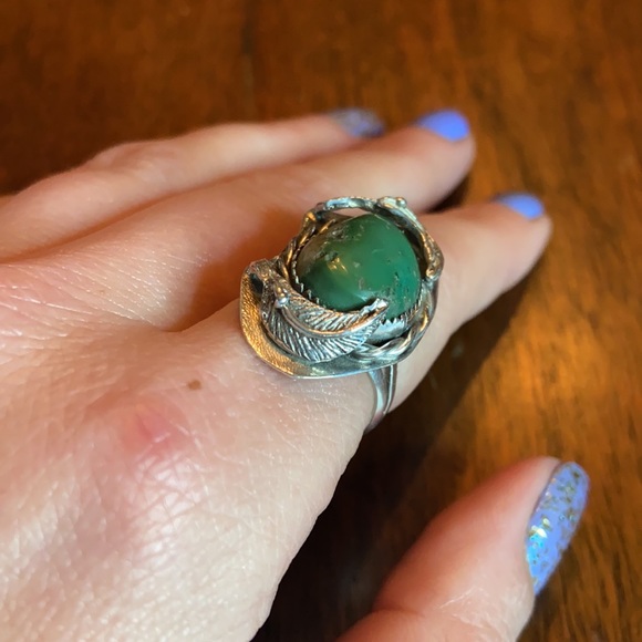 Vintage ‘Dunhill (Ann)’ Turquoise/Silver Ring - Picture 8 of 10